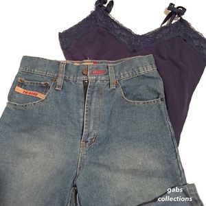 PURPLE LACE TOP & THE ROAD JEANS :)